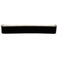 Meyda Lighting Alappuza 30" 6-Light Mirror Black Wall Sconce With Frosted Clear Shade Glass