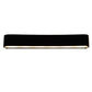Meyda Lighting Alappuza 30" 6-Light Mirror Black Wall Sconce With Frosted Clear Shade Glass