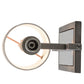 Meyda Lighting Alberta 4" Blackened Pewter Wall Sconce With White Paper And Crystal Idalight Shade