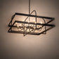 Meyda Lighting Aldari 117" 16-Light Textured Black Chandelier With Ivory Faux Candlelight