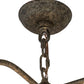 Meyda Lighting Aldari 22" 6-Light Golden Bronze Chandelier With Ivory Faux Candlelight