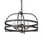 Meyda Lighting Aldari 22" 6-Light Graphite Pewter Chandelier With White Faux Candlelight