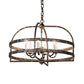 Meyda Lighting Aldari 22" 6-Light Graphite Pewter Chandelier With White Faux Candlelight