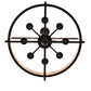 Meyda Lighting Aldari 22" 8-Light Timeless Bronze Vein Pendant Light With Silver Mica Shade Glass