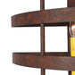 Meyda Lighting Aldari 24" 2-Light Rusty Nail Wall Sconce With Ivory Faux Candlelight