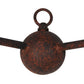 Meyda Lighting Aldari 24" 2-Light Rusty Nail Wall Sconce With Ivory Faux Candlelight
