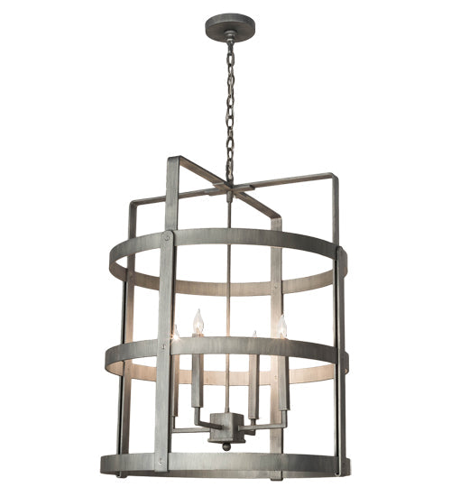 Meyda Lighting Aldari 28" 4-Light Antique Iron Ore Chandelier