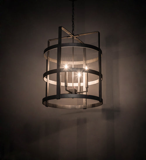 Meyda Lighting Aldari 28" 4-Light Antique Iron Ore Chandelier