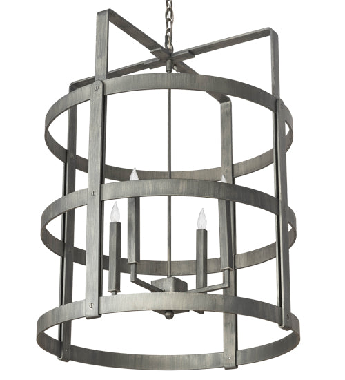 Meyda Lighting Aldari 28" 4-Light Antique Iron Ore Chandelier