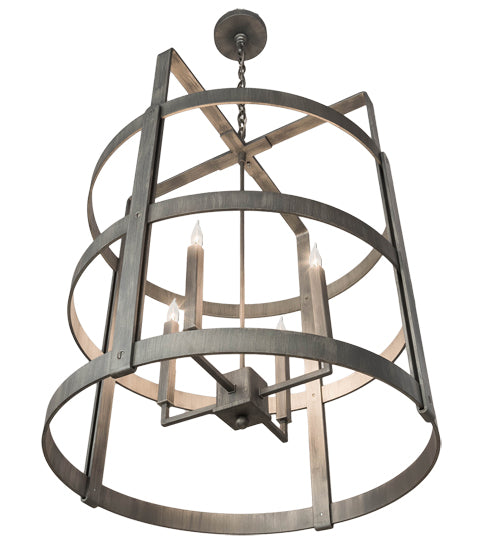 Meyda Lighting Aldari 28" 4-Light Antique Iron Ore Chandelier