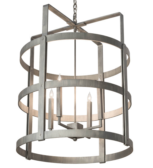 Meyda Lighting Aldari 28" 4-Light Antique Iron Ore Chandelier