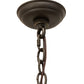 Meyda Lighting Aldari 32" 6-Light Oil Rubbed Bronze Chandelier With Ivory Faux Candlelight