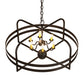 Meyda Lighting Aldari 32" 6-Light Oil Rubbed Bronze Chandelier With Ivory Faux Candlelight