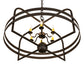 Meyda Lighting Aldari 32" 6-Light Oil Rubbed Bronze Chandelier With Ivory Faux Candlelight