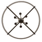 Meyda Lighting Aldari 32" 6-Light Oil Rubbed Bronze Chandelier With Ivory Faux Candlelight