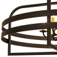 Meyda Lighting Aldari 32" 6-Light Oil Rubbed Bronze Chandelier With Ivory Faux Candlelight