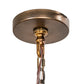 Meyda Lighting Aldari 36" 12-Light Antique Copper Chandelier With Ivory Faux Candlelight