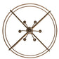 Meyda Lighting Aldari 36" 6-Light Antique Brass Chandelier With Ivory Faux Candlelight