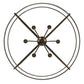 Meyda Lighting Aldari 36" 6-Light Antique Copper Chandelier With Amber Faux Candlelight
