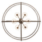 Meyda Lighting Aldari 36" 6-Light Bronze Metallic Chandelier With Cream Linen Shade