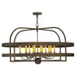 Meyda Lighting Aldari 48" 12-Light Gilded Tobacco Chandelier With Amber Faux Candlelight