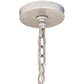 Meyda Lighting Aldari 48" 12-Light Nickel Finish Powder Coat Chandelier With White Faux Candlelight