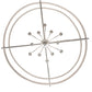 Meyda Lighting Aldari 48" 12-Light Nickel Finish Powder Coat Chandelier With White Faux Candlelight