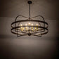 Meyda Lighting Aldari 48" 12-Light Timeless Bronze Chandelier Light With Amber Faux Candlelight