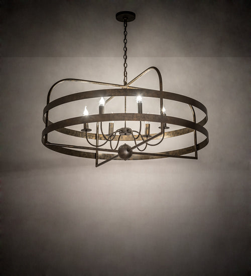 Meyda Lighting Aldari 48" 6-Light Gilded Tobacco Chandelier