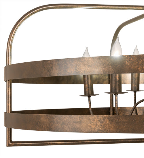 Meyda Lighting Aldari 48" 6-Light Gilded Tobacco Chandelier