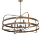 Meyda Lighting Aldari 48" 6-Light Gilded Tobacco Chandelier