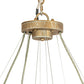 Meyda Lighting Alessandro 61" 24-Light 2-Tier Antique Silver Pendant Light With Creme Carrara Idalight Shade