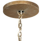 Meyda Lighting Alessandro 61" 24-Light 2-Tier Antique Silver Pendant Light With Creme Carrara Idalight Shade
