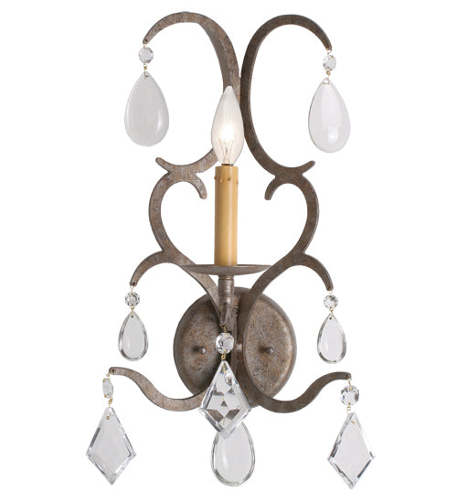 Meyda Lighting Alicia 10" Corinth Wall Sconce With Faux Candlelight