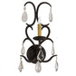 Meyda Lighting Alicia 10" Golden Bronze Wall Sconce With Ivory Faux Candlelight