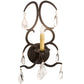 Meyda Lighting Alicia 10" Golden Bronze Wall Sconce With Ivory Faux Candlelight