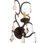 Meyda Lighting Alicia 10" Golden Bronze Wall Sconce With Ivory Faux Candlelight
