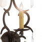 Meyda Lighting Alicia 10" Golden Bronze Wall Sconce With Ivory Faux Candlelight