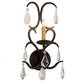 Meyda Lighting Alicia 10" Golden Bronze Wall Sconce With Ivory Faux Candlelight