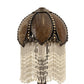 Meyda Lighting Alicia 7" Craftsman Brown Frame With Honey Ripple Art Shade Glass