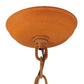 Meyda Lighting Alligator 7"Sq Rust Lantern Pendant Light With Amber Mica Shade Glass