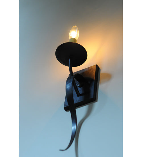Meyda Lighting Allure 20"H Hand Wrought Iron Wall Sconce