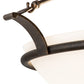 Meyda Lighting Almeria 32" 4-Light Gilded Tobacco Semi-flush Mount Light With White Statuario Idalight Shade Glass