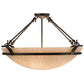 Meyda Lighting Almeria 32" 4-Light Timeless Bronze Semi-flush Mount Light With Whitestone Idalight Shade Glass