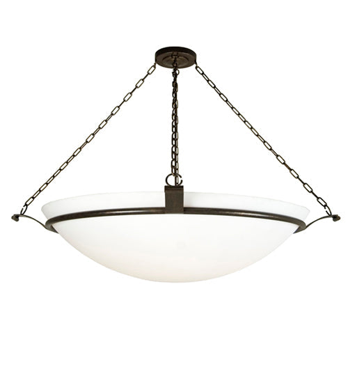Meyda Lighting Almeria 58" 8-Light Gilded Tobacco Pendant Light With Statuario Idalight Shade
