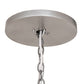Meyda Lighting Alonzo 72" 18-Light Light Sandstone Chandelier With White Angelwing Idalight Shade