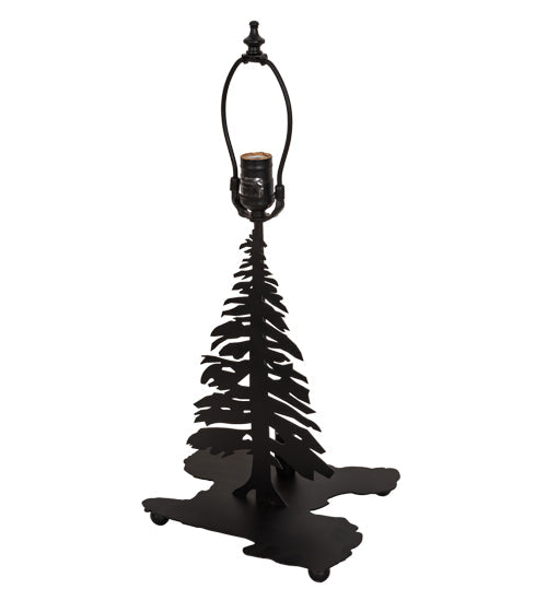Meyda Lighting Alpine 21" 2-Light Textured Black Table Lamp With White Art Shade Glass