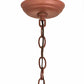 Meyda Lighting Alpine 22" 2-Light Rust Pendant Light With Amber Mica Shade Glass