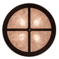 Meyda Lighting Alpine 22" 4-Light Cafe Noir Semi-flush Mount Light With Silver Mica Shade Glass