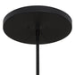 Meyda Lighting Alpine 22" 4-Light Textured Black Inverted Pendant Light With White Statuario Idalight Shade